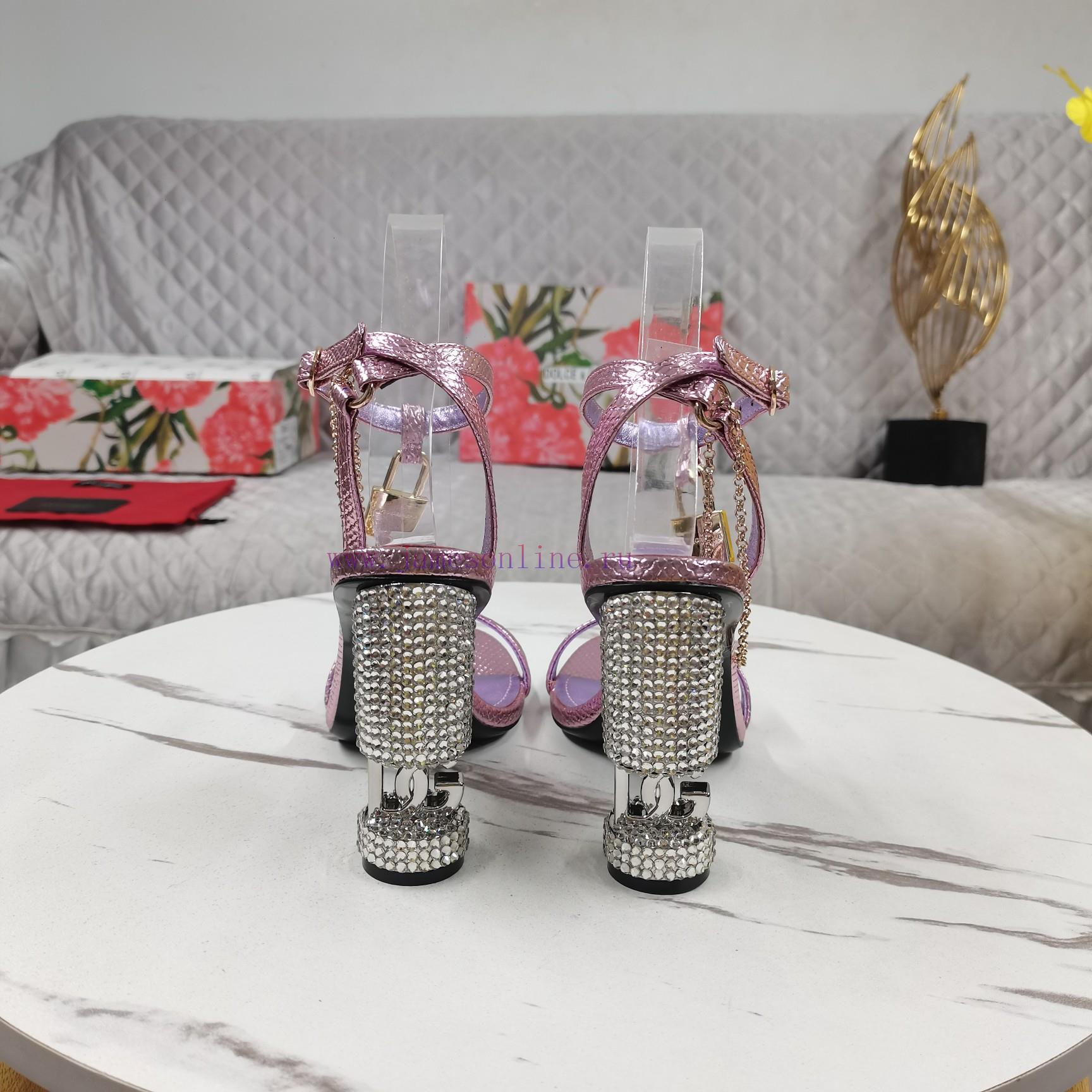 πεδιλο nude 41 | New Top DGNew Chain Decoration DG Diamond Heel Fish Mouth SandalsPerfect Attention To DetailFoo 88gl2etl | παπουτσια για παρανυφακια - Image 4