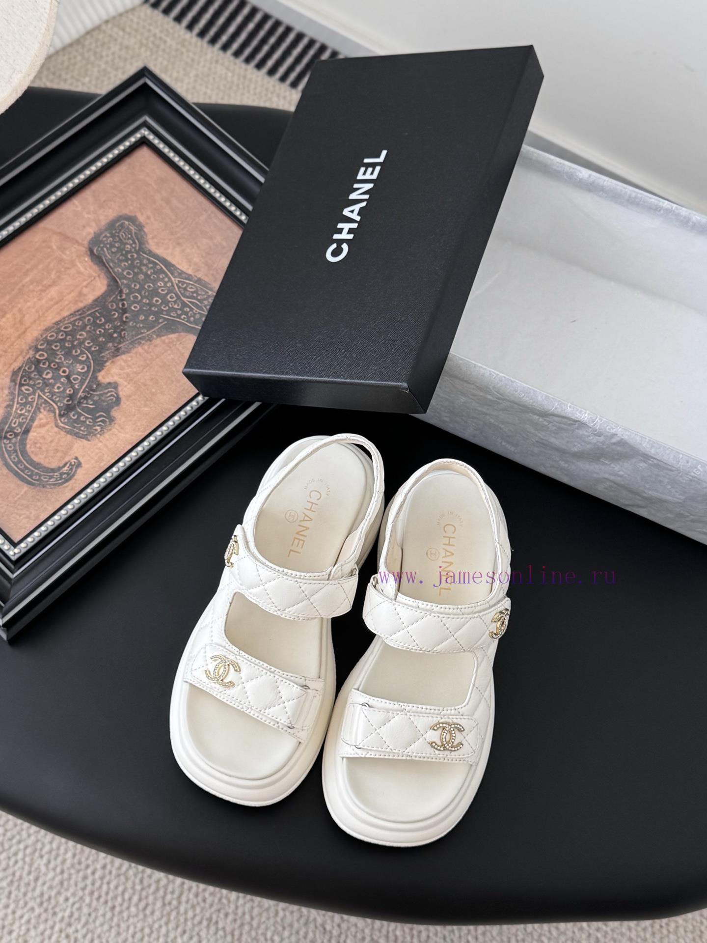 λεοπαρ παντοφλες | Chanel 25 New Velcro Sandals LayoutTop Tier Matching GoodsI Have All The Colors At HomeImported 8l71royh | δερματινα μποτακια με τακουνι σκρουτζ
