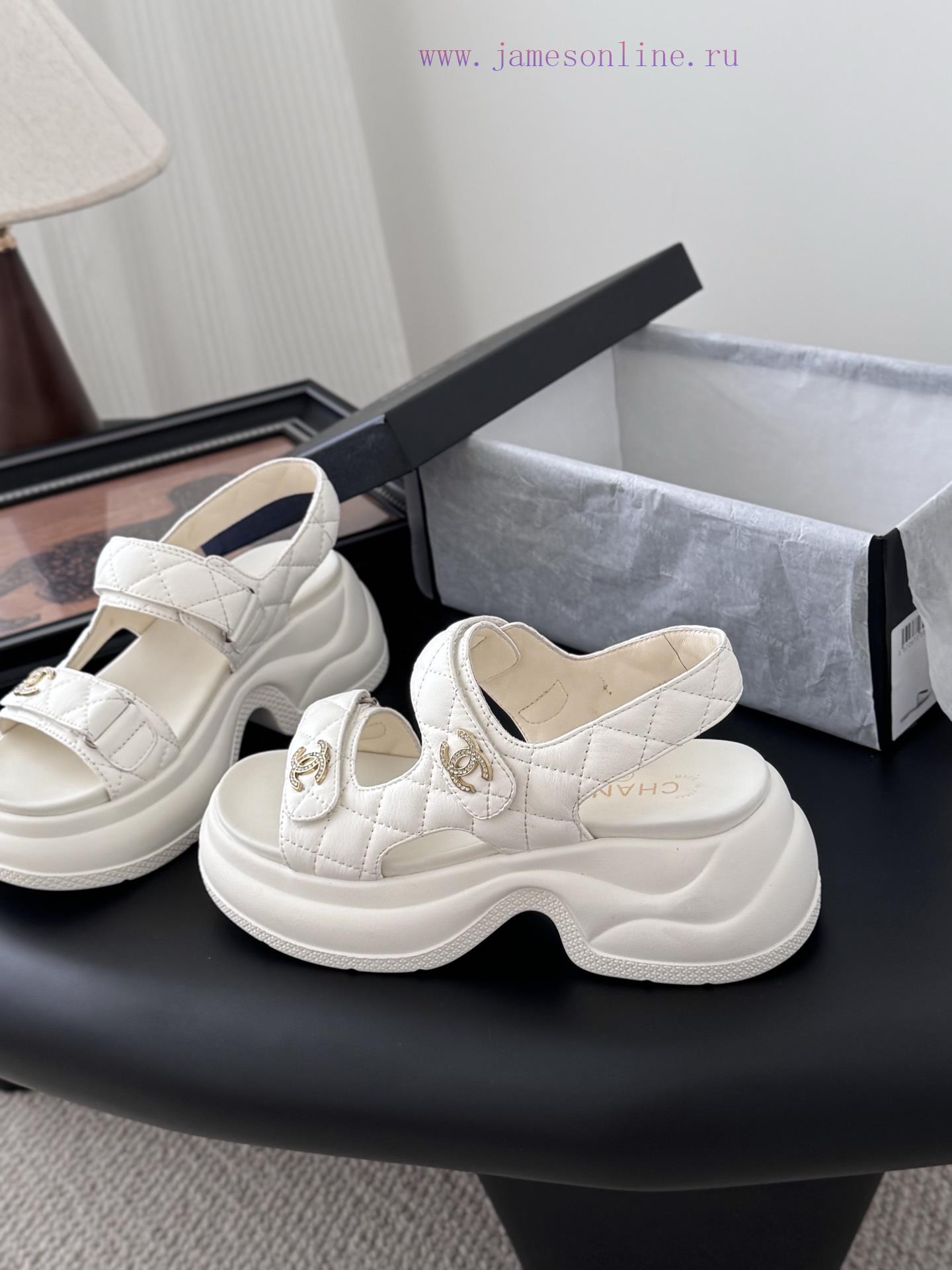 λεοπαρ παντοφλες | Chanel 25 New Velcro Sandals LayoutTop Tier Matching GoodsI Have All The Colors At HomeImported 8l71royh | δερματινα μποτακια με τακουνι σκρουτζ - Image 3