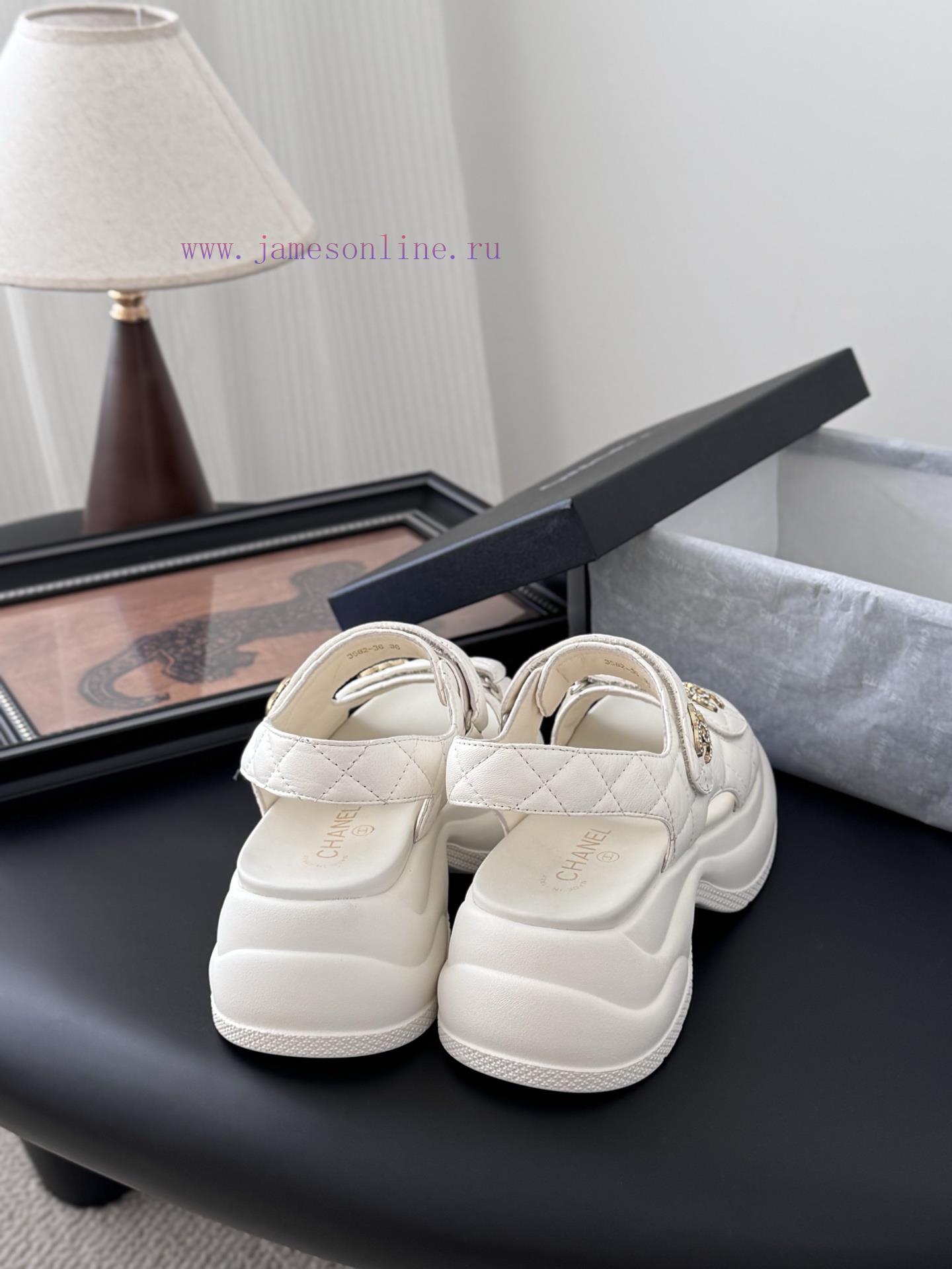 λεοπαρ παντοφλες | Chanel 25 New Velcro Sandals LayoutTop Tier Matching GoodsI Have All The Colors At HomeImported 8l71royh | δερματινα μποτακια με τακουνι σκρουτζ - Image 4