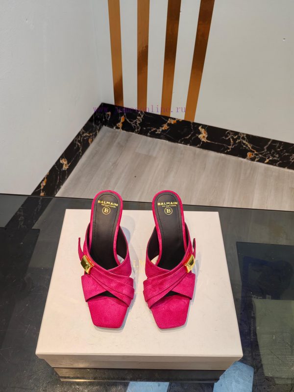 παπουτσια ανατομικα με αεροσολα | Out 𝘽𝙖𝙡 * 𝙖𝙞𝙣 Balmain 2024 Spring/Summer Fashion Suede High Heel SlippersBrand Balmain 𝘽𝙖𝙡𝙢𝙖𝙞𝙣 i9srajh6 | north face ορειβατικα μποτακια