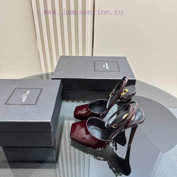 πεδιλα χαμηλα λευκα | Saint Laurent 25/Spring/Summer HeatThe Brand New Square Toe Single Shoes Are Simple Yet Have A r8x3bqhb | αντιστοιχιση νουμερων παπουτσιων